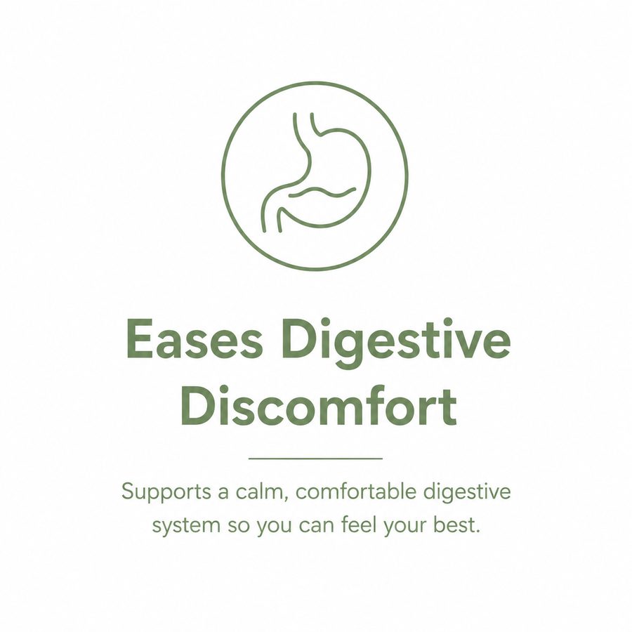 Eases digestive discomfort