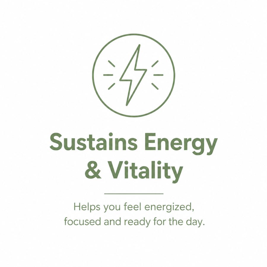 Sustains energy and vitality